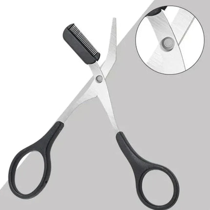 Eyebrow Scissors with Comb, Stainless Steel Brow Scissors – image 8