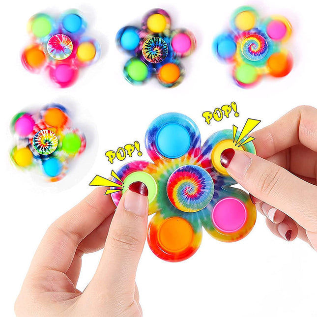 Fidget Spinner Pop It, Sensory Fidget Toys for Kids and Adults, Stress Relief Toys, Bubble Spinner, Christmas Stocking