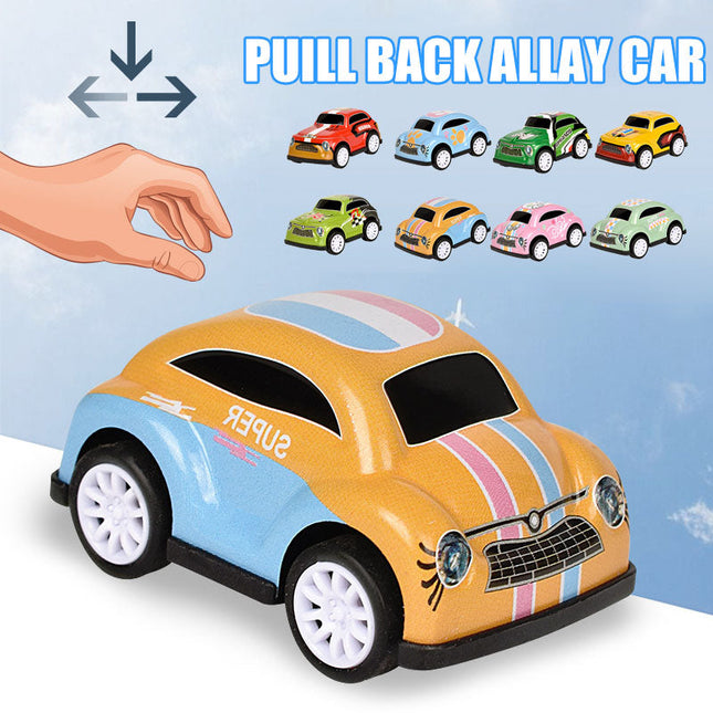 Toy Cars for Kids, Pull Back Cars 6 or 10 Pack Mini Cars, Blind Box Toys with 8 Models, Educational Toys