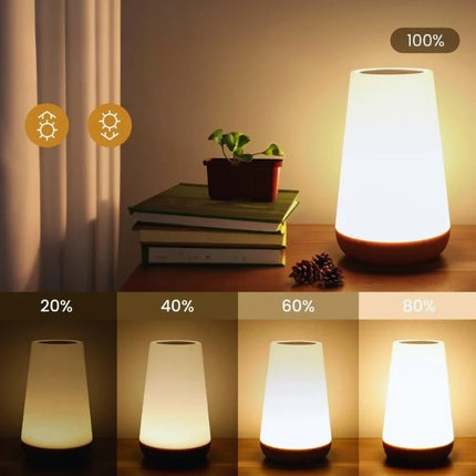 Rechargeable Touch Night Light with 13 RGB Colors & Remote Control | Versatile Lighting for Relaxation and Tasks