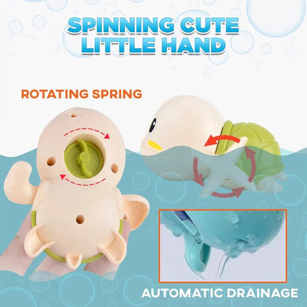 Bath Toys for Toddlers, Wind Up Toys in Whale and Turtle Styles, Bathtub Toy for Babies, Sea Animal Toy for Kids