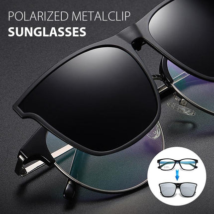 Polarized Clip On Sunglasses for Prescription Glasses, Clip Ons for Glasses for Driving