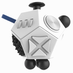 White / 12-Sided Anti-Stress Fidget Cube II