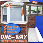 One Way Privacy Window Film, Decorative Window Film with Blinds Pattern, UV Blocking Window Tint Film for Home