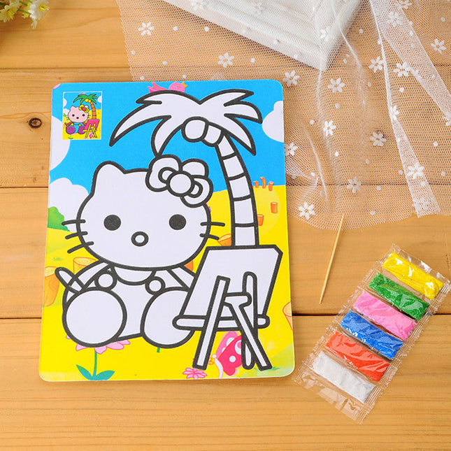 Sand Painting Kit, Sand Art for Kids with Coloring Sand