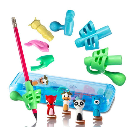 Pencil Grips for Kids, Handwriting Practice Pencil Grip Trainer, 16 Pack Ergonomic Pen Grips for Adults, School Supplies
