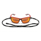 Polarized Sports Sunglasses, UV Protection Sunglasses with Strap, Scratch Resistant Wraparound Sunglasses 2 Pack