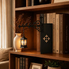 Bookshelf Light with Charming Pendant Design | Cordless Wrought Iron Accent for Cozy Reading Nooks