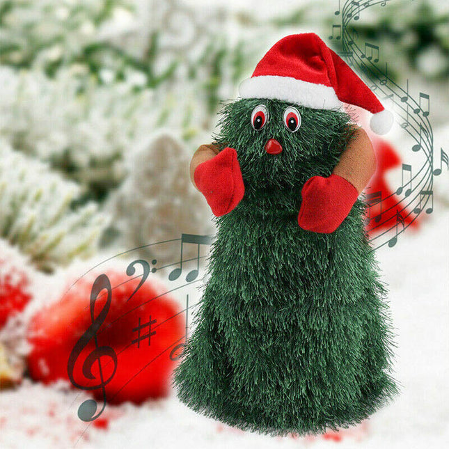 Small Christmas Tree with Lights and Music, Mini Christmas Tree Toy That Sings and Dances, Tabletop Christmas Tree Decoration