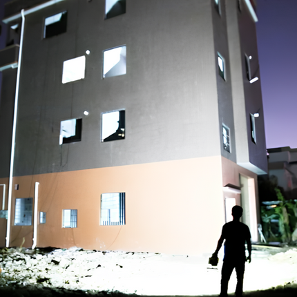 Solar Floodlight with Adjustable Brightness Levels | 2000 Lumen Outdoor Lighting for Events and Safety