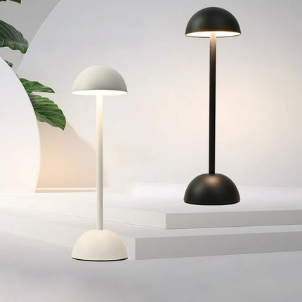 Cordless Nordic Minimalist Table Lamp with Dimmable Lighting | Sleek Iron Design for Cozy Atmospheres