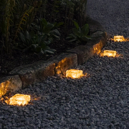 Solar Brick Outdoor Light with Dusk Sensor | Waterproof Illumination for Patios and Gardens