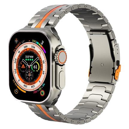 Apple Watch Bands, Titanium Apple Watch Band with Folding Buckle, Water Resistant iWatch Band for Men and Women