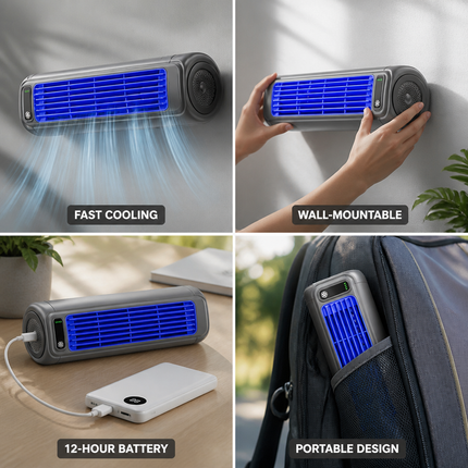 Portable Air Conditioners, Rechargeable Air Conditioner with 12 Hour Battery