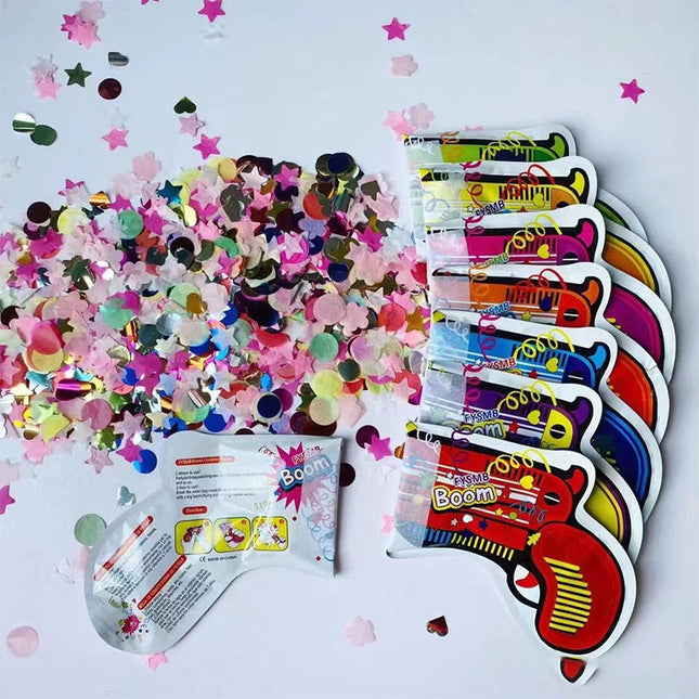 Confetti Toy Gun, Inflatable Confetti Poppers, Party Poppers for Weddings, Party Favors, Birthday Party Supplies