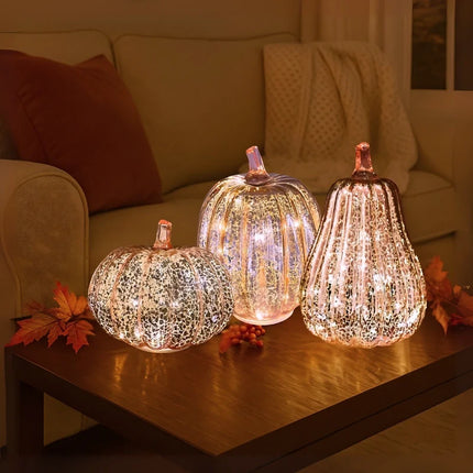 Hand-Blown Glass Lamp with Built-In Timer | Unique Artisanal Lighting for Cozy Atmospheres