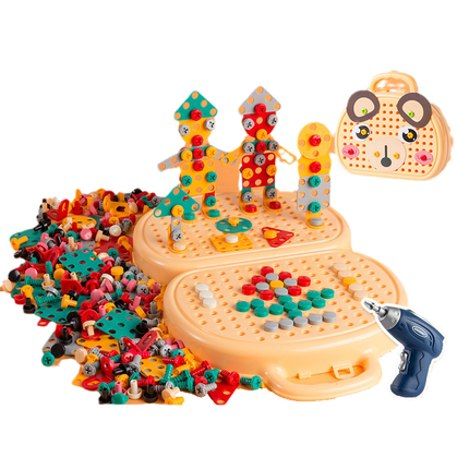 Toy Tool Box for Kids, Construction Toys with Screws and Nuts – image 10