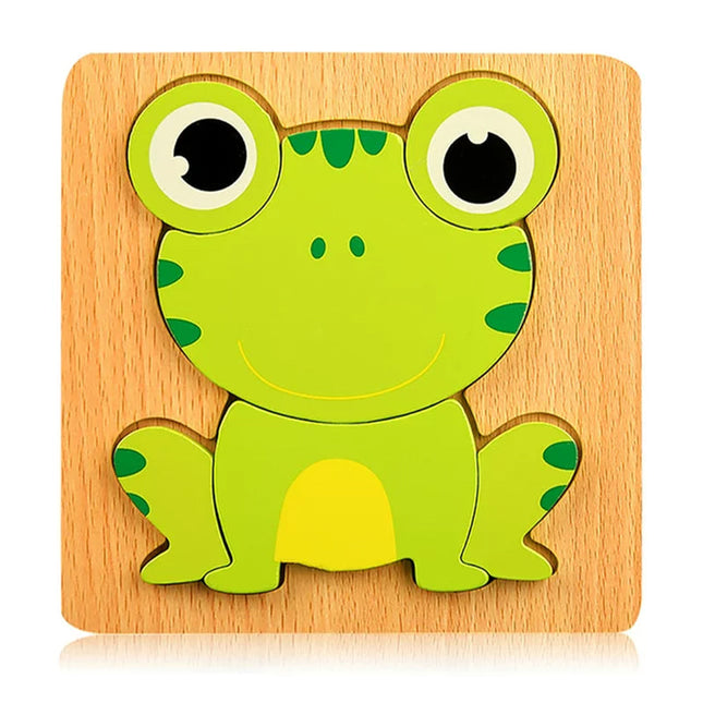 3D Wooden Puzzle, Infant Shape Puzzle – image 23