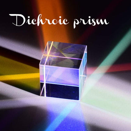Rainbow Prism Glass Cube, Optical Prism for Light Refraction, Science Toy and Educational Toys, Gifts for Photographers