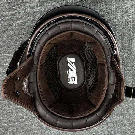 Motorcycle Helmets, Chopper Half Helmet with Drop Down Visor