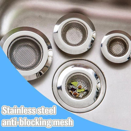 Kitchen Sink Strainers, Stainless Steel Sink Filter for Drain, Shower Drain Hair Catcher, Drain Cover for Bathroom