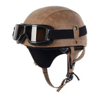 Brown Helmet & goggles / M