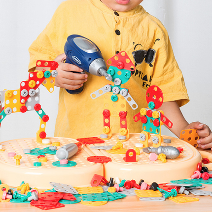 Toy Tool Box for Kids, Construction Toys with Screws and Nuts, Creative Toddler Toys and Educational Toys