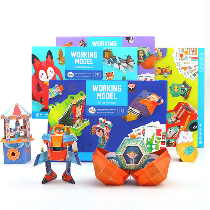 Origami Paper Kit with Folding Book