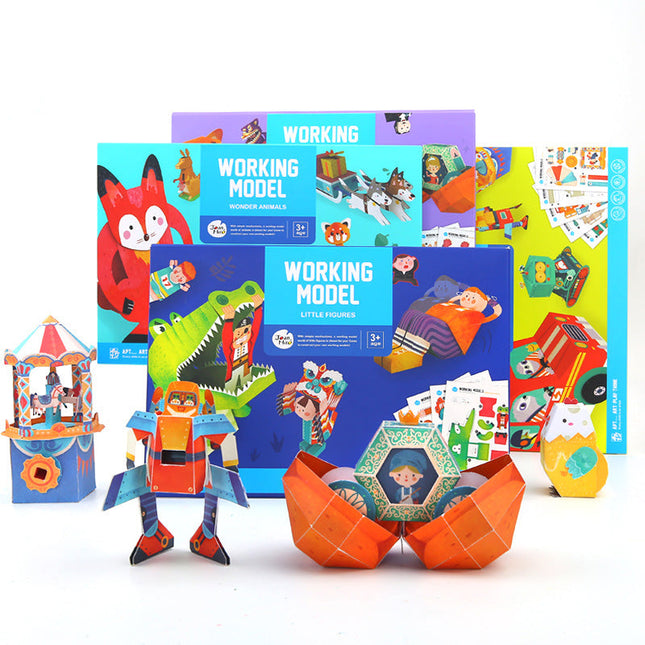 Origami Paper Kit with Folding Book