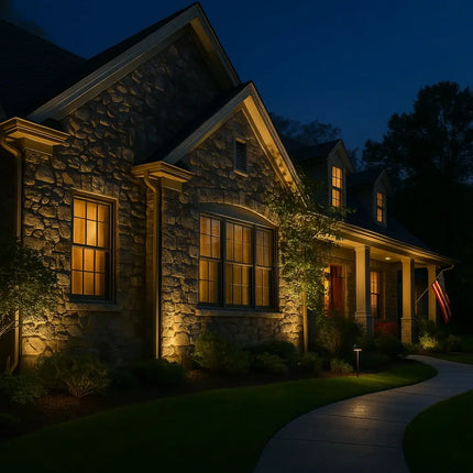 Solar Powered Garden Spotlight with 9 Color Options | Automatic Dusk-to-Dawn Lighting for Outdoor Spaces
