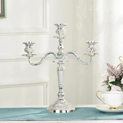 Gilded Candelabra with Adjustable Arms | Elegant Alloy Design for Tailored Candlelight Ambiance