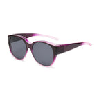 Gradient purple frame + black gray lens