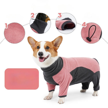 Fleece Dog Coat for Winter with Adjustable Hood | Cozy Quadruped Clothing for All Breeds