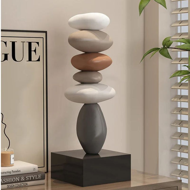 Abstract Sculpture for Living Room Decor, Modern Home Decor Resin Statue