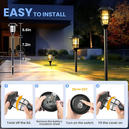 Solar Lights Outdoor 6 Pack – image 4