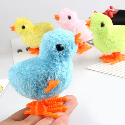 Stuffed Animal Toy Wind Up Chicken, Plush Toy That Jumps and Nods, Baby Toys and Toddler Toys for 12 Months and Up