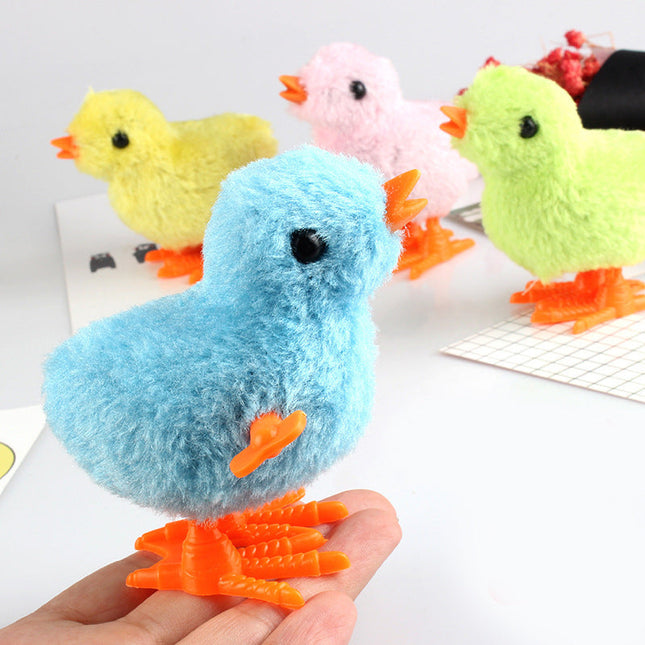 Stuffed Animal Toy Wind Up Chicken, Plush Toy That Jumps and Nods, Baby Toys and Toddler Toys for 12 Months and Up