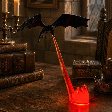 Dragon Night Light, Fire Breathing Dragon with Light Beam Flames