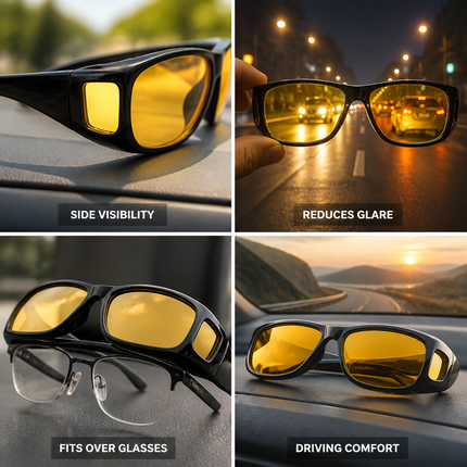 Night Driving Glasses Fit Over Glasses