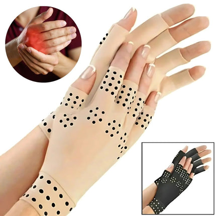 Fingerless Gloves for Arthritis Pain Relief, Magnetic Compression Gloves – image 8