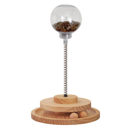 Cat Treat Dispenser Toy with Adjustable Holes | Engaging Interactive Play for Healthy Activity
