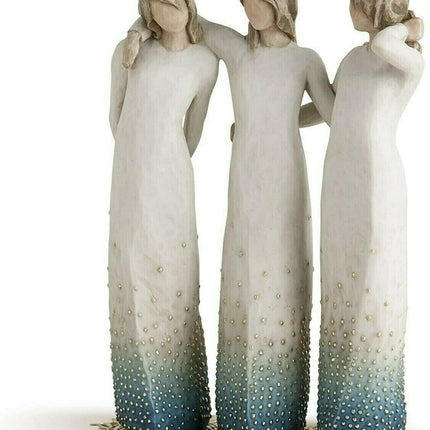 Hand Painted Three Sisters Figurine for Mantel Decor – image 5