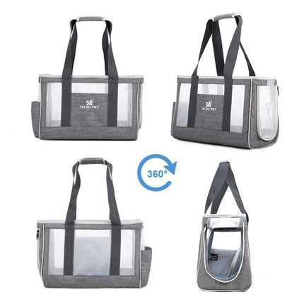Portable Pet Cat Backpack with Oxford Cloth Construction | Spacious and Breathable Carrier for Small Pets