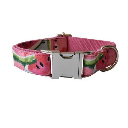 Flower Dog Collar and Leash Set with Customization Options | Eco-Friendly Comfort for Stylish Pups