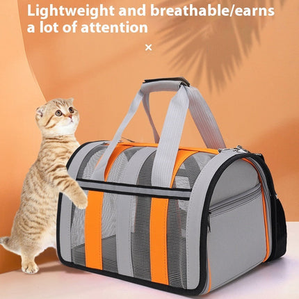 Portable Cat Carrier Bag with Durable Oxford Fabric | Safe and Stylish Travel for Cats