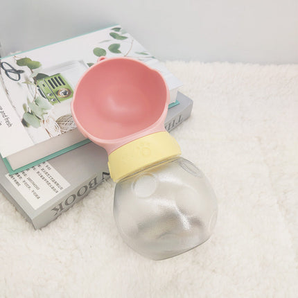 Portable Pet Water Bottle with Bowl & Leak-Proof Design | 2-in-1 Hydration Solution for Travel