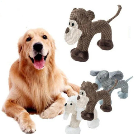 Squeaky Plush Dog Chew Toy with Engaging Squeaker | Safe, Durable Fun for Healthy Chewing
