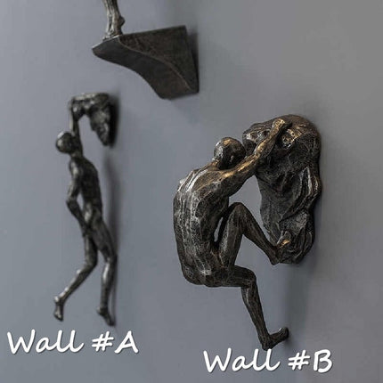 Climbing Man 3D Wall Art – image 11