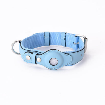 Airtag Leather Pet Collar with Adjustable Fit | Stylish Tracker Cover for Safety and Comfort