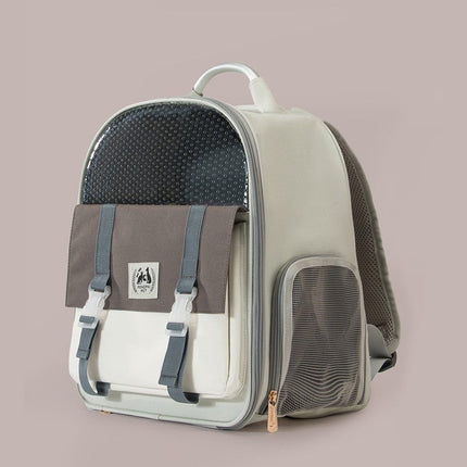 Portable Large-Capacity Cat Bag with Breathable Design | Stylish Comfort for Travel and Vet Visits